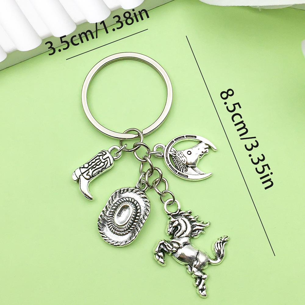 Retro Alloy Denim Boots Keychains & Charms: Unique Women's Accessories