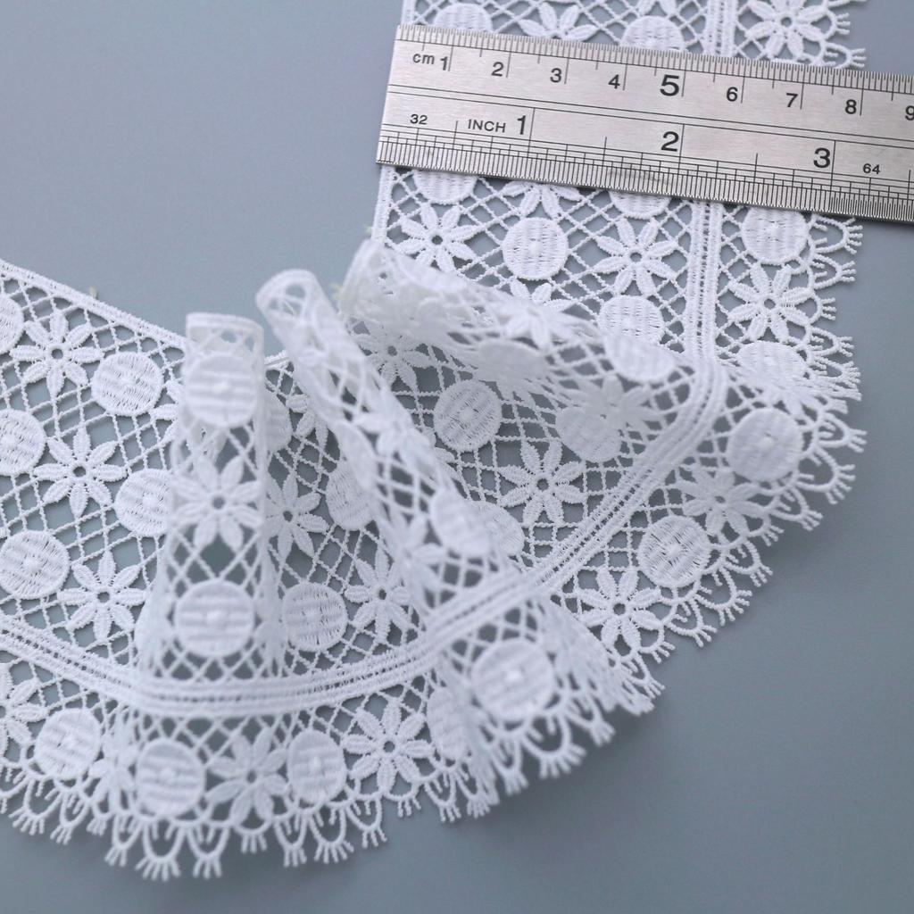 Water-Soluble Milk Silk Embroidered Lace Women'S Clothing Accessories, Unilateral Non-Elastic Hollow Lace