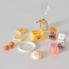 Miniature Dollhouse Breakfast Set: Toaster & Milk Kitchen Accessories Toy