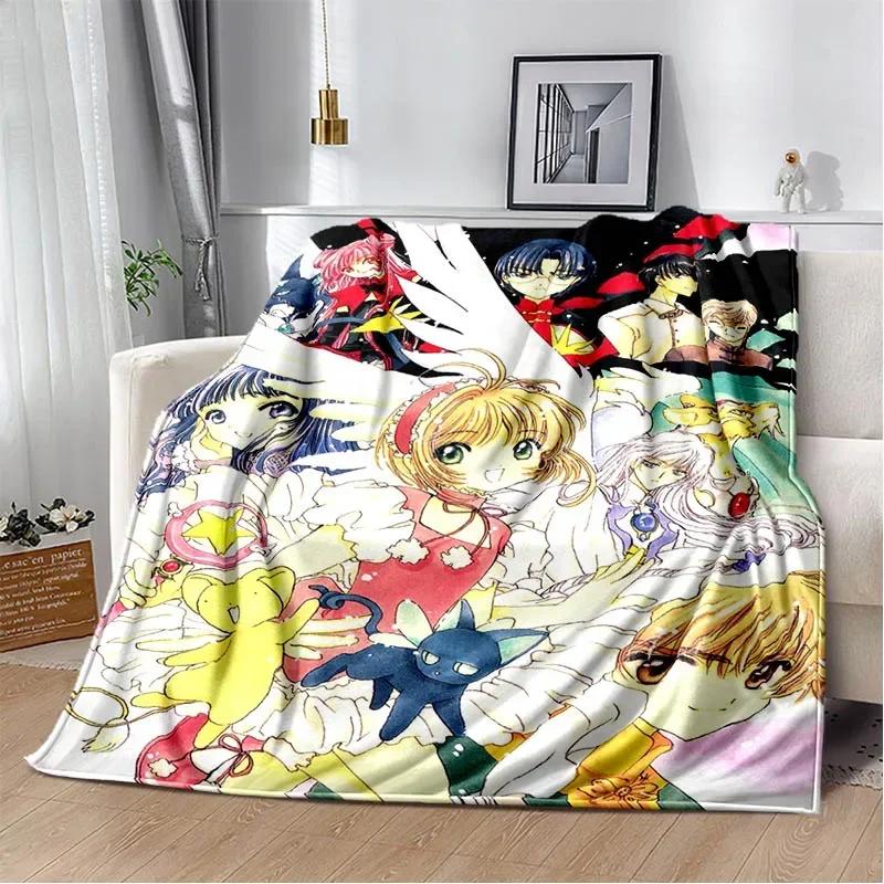 Card Captor Sakura Cartoon Decken Mode Decken Warme Flanell Weiche Bequeme Decke Haus Reise Decke Geburtstagsgeschenk