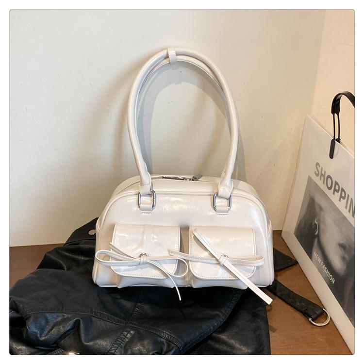 PU Reißverschluss Schultertaschen Basic Stil Vielseitig Neue Jugend 2026 Crossbody-Taschen für Damen Hohe Kapazität Nähgarn