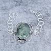 Prehnite Gemstone Handmade 925 Sterling Silver Bracelet 7-8" M-2711
