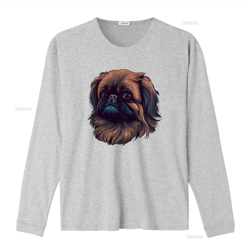 Pekingese T Shirt Lion Dog Mom Dad Owner  Vintage Washed Streetwear Comfortable Breathable Slightly Homme Stylish