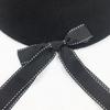WTEMPO Women's Autumn Winter Cold-proof Windproof Solid Color Black Bow Hats Women's Verstaile Casual Retro Elegant Warm Hats