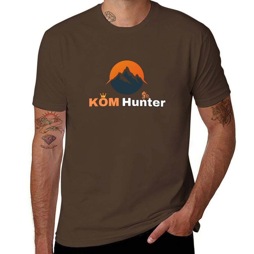 KOM Hunter MTB T-Shirt quick drying Short sleeve tee oversized Men's t shirts
