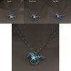 Premium Quality Luminous Horse Pendant Necklace In Classic Colors For Women