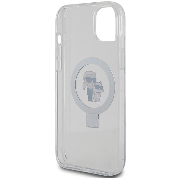 Karl Lagerfeld KLHMP15MHMRSKCH iPhone 15Plus / 14 Plus 6.7" White/white Hardcase Ring Stand Karl&Choupette MagSafe