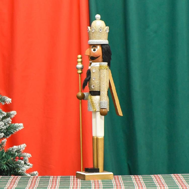 23.62In Stylish Nutcrackers Soldier Wood Christmas Nutcrackers Soldier Ornament for Holiday Party and Homes Display