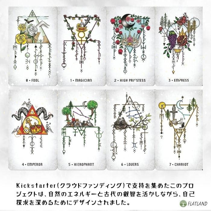Elemental North Tarot Elemental North Tarot Tarot Japanese Manual Included Genuine Tarot Cards 78 Pieces Fortune-telling