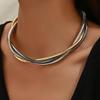 European and American Three-wire Winding Collar Necklace