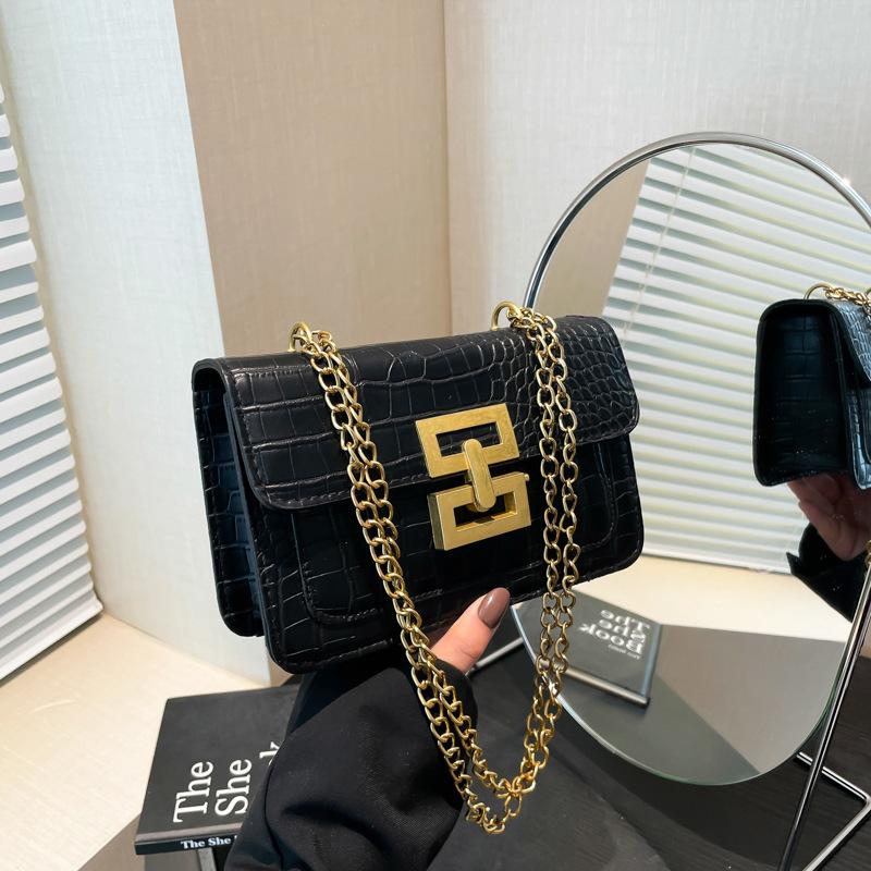 Summer Trend Light Luxury Women's Bags High Value Beautiful Solid Color Chain Single Shoulder Underarm Messenger Bag Versatile