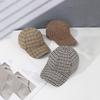 Vintage Full Version of Small Thousand Bird Grid Baseball Cap Suitable for Ladies Outdoor Photo Play Shopping