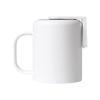 Wall-Mounted Magnetic Mouthwash and Toothbrush Cup with Handle - Punch-Free Plastic Design