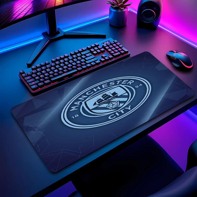 Tappetino per Mouse con Motivo Calcio Manchester City Non?Tappetino Mouse da Gioco Antiscivolo con Base in Gomma per Scrivania Ufficio Casa