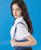 KOLEAT Women Shirred Crop Short Sleeve Shirt [White]