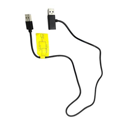2 In 1 USB Power Supply Cable for Car Wireless CarPlay AI Box Power Cable Prevent Restart Android Auto Converter Two-Point Line
