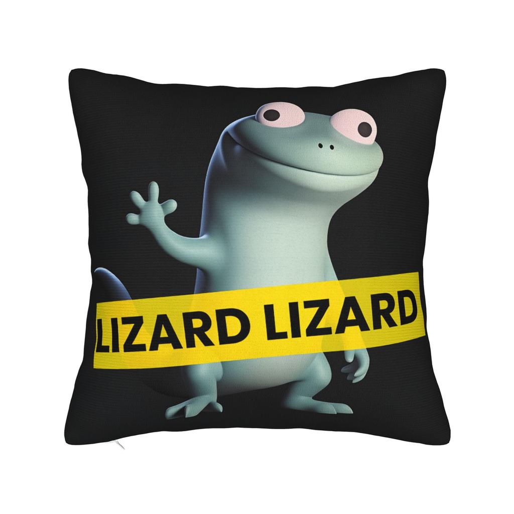 Lizard Meme Pillow Case Funny Pillow Cover Comfy Pillowcases For Couch Sofa Bedroom