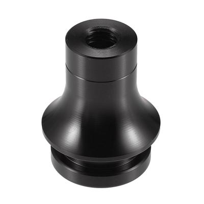 A ABSOPRO Car Gear Shift Knob Adapter M10x1.25 Shifter Boot Retainer Universal Manual Transmission Car Durable Aluminum Alloy Black