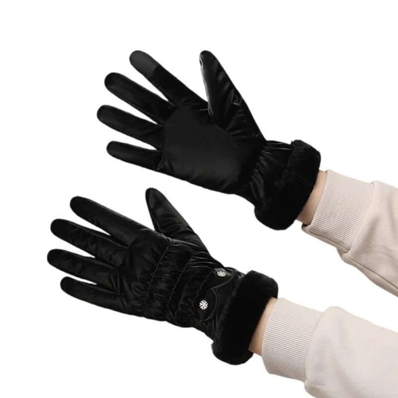 Ski Gloves Women Winter Gloves Thickened Snow Gloves Windproof Coldproof Touchscreens Sport Thermals Gloves for Skiing