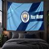 Personalized Tapestry Wall Hanging Manchester City Pattern Art Background Cloth