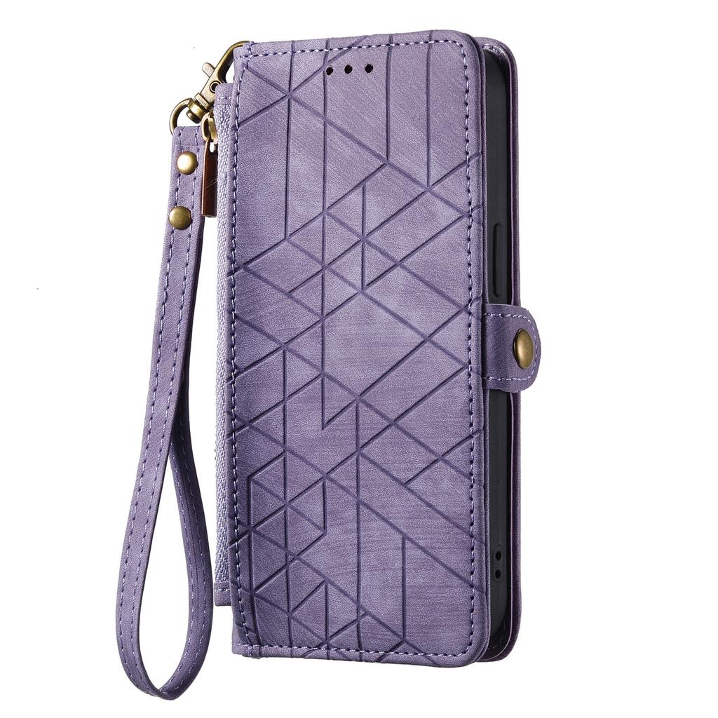 Wallet Zipper Purse Card Solt Leather Case For iPhone 14 15 Pro Max 13 Mini 12 11 SE 2022 X XR XS 8 7 Plus Strap Bag Book Cover