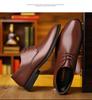 Men's Black Leather Formal and Casual Shoes - Korean Style for Office, Business, and Weddings