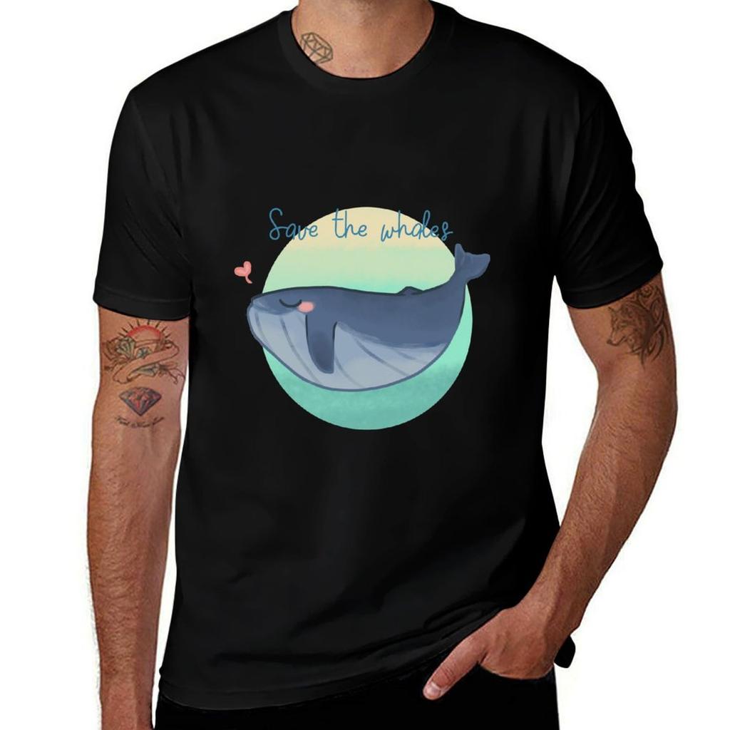 Save The Whales Tshirt Comfortable Daily Wear Tee