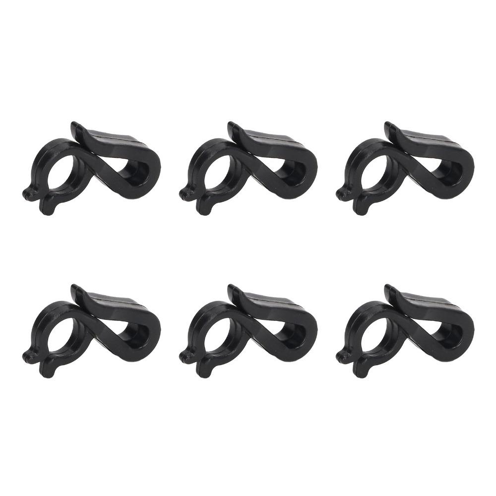 120 Pcs Black/ White Christmas Light Clips Plastic Waterproof Roof Christmas Light Clips Reusable 2.3 X 1.6cm