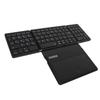Foldable Bluetooth Keyboard Low Latency Bluetooth 5.1 Full Size Keyboard with Large Touchpad for IOS for Android for