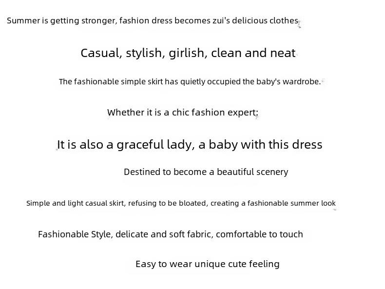 Girls' Off-Shoulder Summer Princess Skirt – Stylish Medium To Long Design for Children