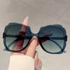 Fashion Butterfly Decoration Women's Shades Multi Color Gradient Designer Sunglasses Oversize Trendy Brand Sun Glasses
