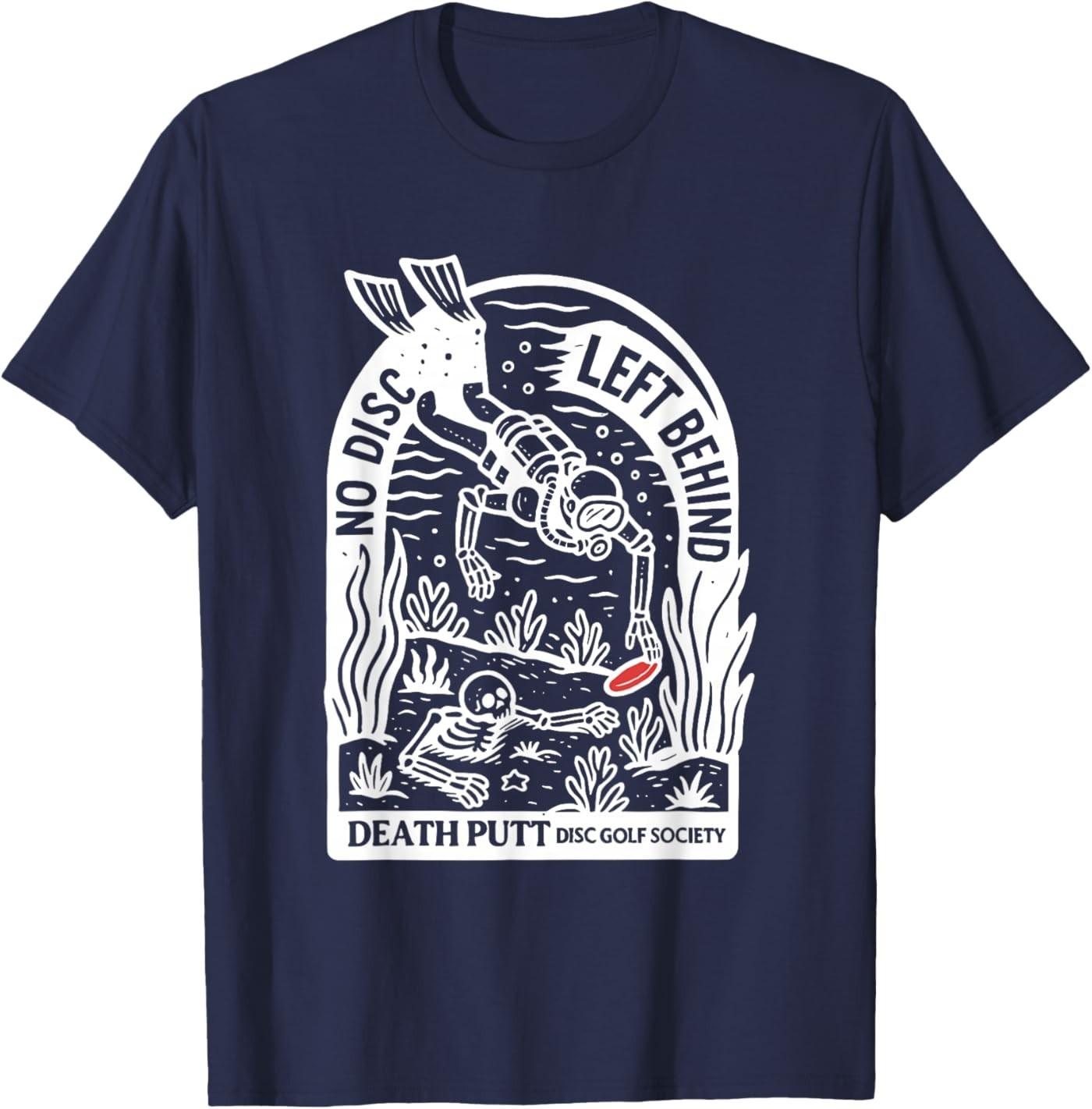 Vintage No Disc Left Behind Disc Golf Meme Golfer Golf Lover T-Shirt S разноцветный