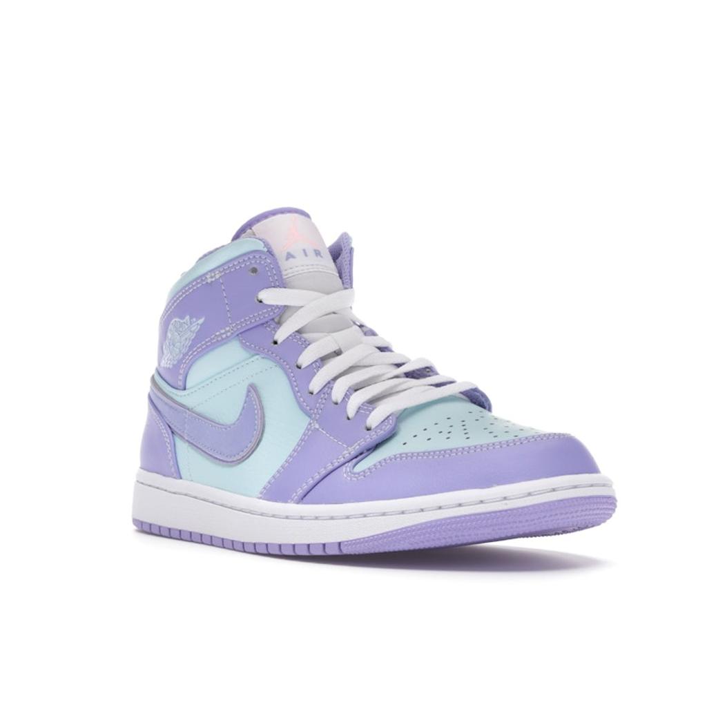 Air Jordan 1 Mid Purple Pulse Men Sneakers Arctic-Punch Glacier-Blue 554724-500