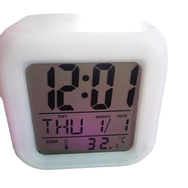 Color-Changing Four-Sided Mood Alarm Clock with Perpetual Calendar