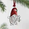 Santa Claus Solid Pewter Christmas Tree Ornament Christmas Decorations  Christmas Festive