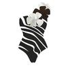 New Space Layer One-piece Swimsuit Female Swimsuit Chiffon Oblique Skirt