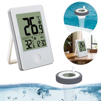 Wireless Floating Thermometer with Outdoor/Indoor Temperature Monitor Water Temp Gauge Easy Read for Swimming Pool Pond Bathtub
