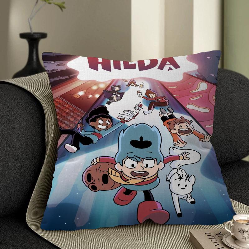 Animated TV Series H-Hilda Pillow Cushion Cover Pillowcase Living Room Sofa Home Decor Customized