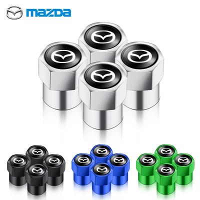 Per Mazda 4 pezzi Accessori auto Tappi valvole in alluminio Valvole per pneumatici auto Per Mazda 6 3 CX5 5 2 323 CX7 Demio Atenza Axela MX30