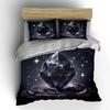 "Crystal Art Decor Set" Soft Skin-Friendly Bedding Set Includes 1 Duvet Cover And 2 Pillowcase, Gift