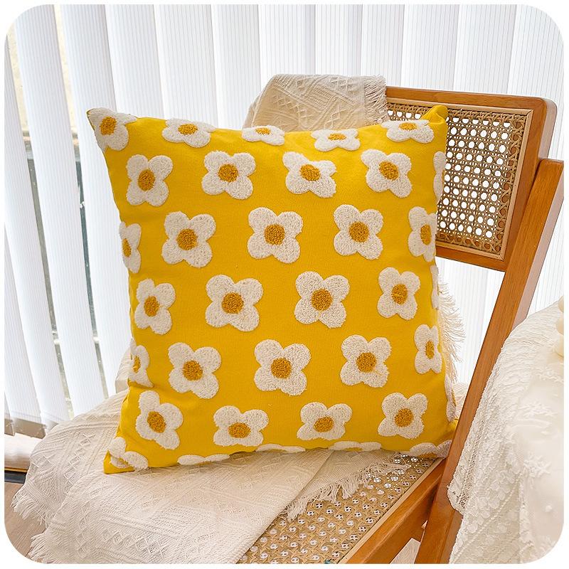 

Подушка для дивана в скандинавском стиле для девочек, подушка для гостиной, наволочка без наполнителя, наволочка для женщин, украшение для эркерного окна [does not include pillow core]