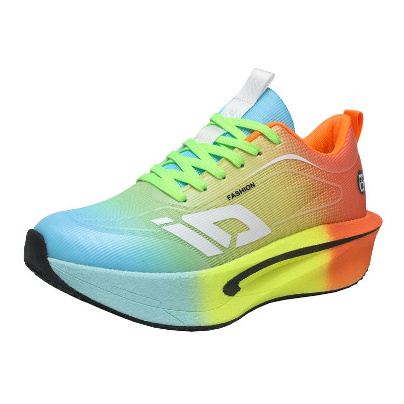 2 New professional racing shoes, sports shoes, breathable student campus training shoes