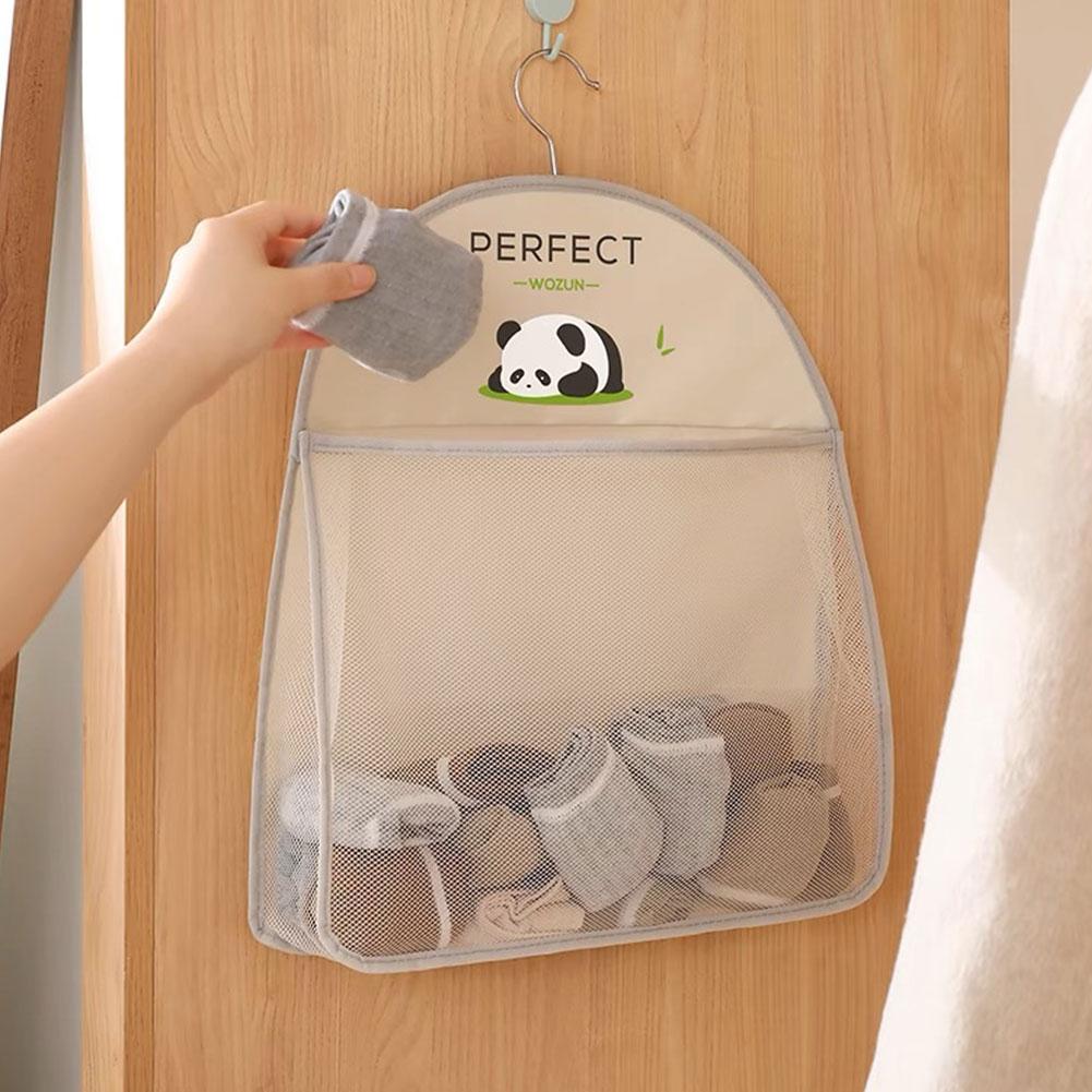 Storage Hanging Bag Underwear Socks Storage Bag Hanging Underwear Storage Net Closet Dormitory Organizer Behind Door Storage Bag