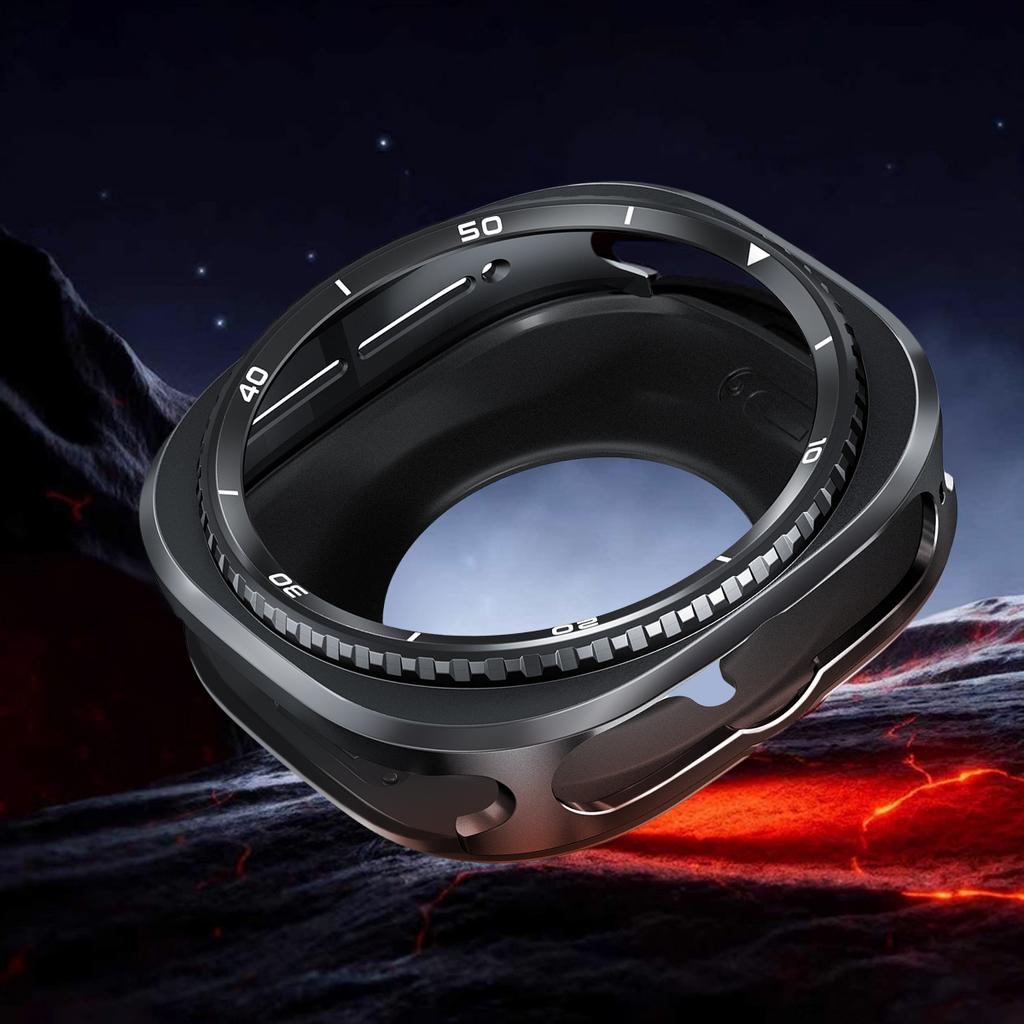Metall-Schutzhülle für Samsung Galaxy Watch Ultra 2025 47mm PC & Legierung Hartschalenabdeckung für Galaxy Watch 7 Ultra Bumper Zubehör