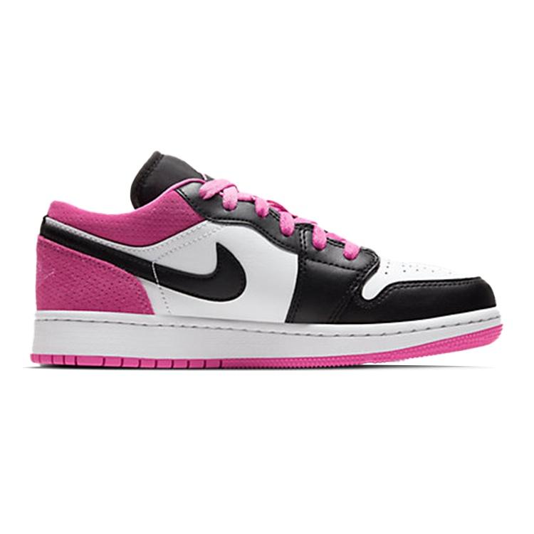 (GS) Air Jordan 1 Low SE 'Black Active Fuchsia' Kids' CT1564-005