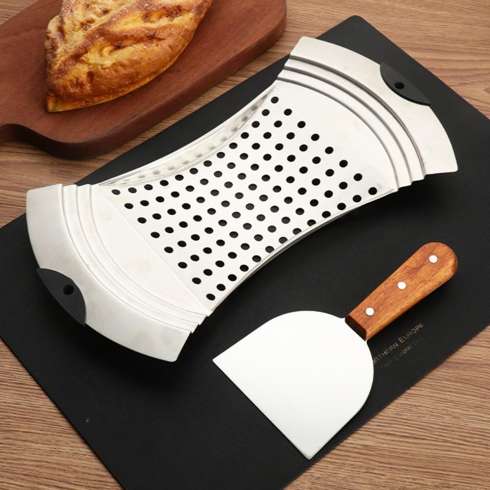 

with Shovel German Egg Noodle Maker Silicone Grip Oil Filter Fruits and Vegetables Drain Strainer