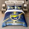 Custom Bedding Set Reading FC Pattern, Print Name Text 1 Duvet Cover plus 2 Pillowcases Home Textile