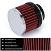 Universal 1.5" 38mm Interface Motorcycle Car Air Intake Filters Cone Cold Air Filter System Turbo Vent Crankcase