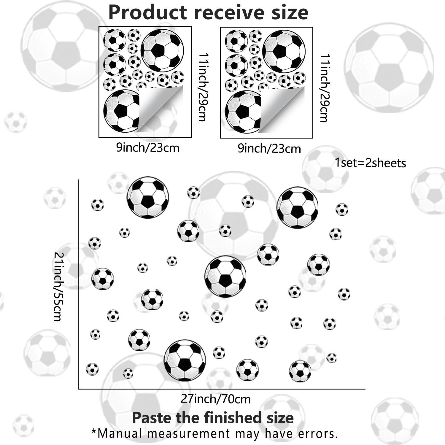

Football Window Self-adhesive Waterproof Kitchen Bathroom Wall Decoration Beautification Sticker