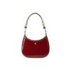 Emerson Minimalist Casual Zipper Leather Crescent Bag Women Handbags Burgundy 147940-627